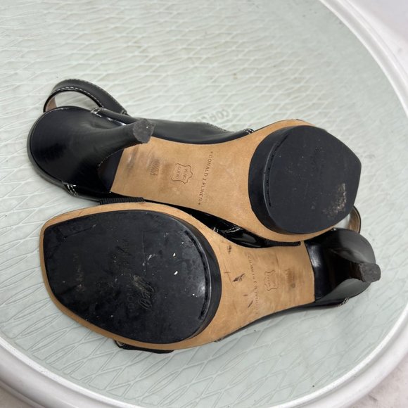 Donald J Pliner Nika High Heel Sandal Open Toe Slingback Black Women's 6.5 - Picture 10 of 12